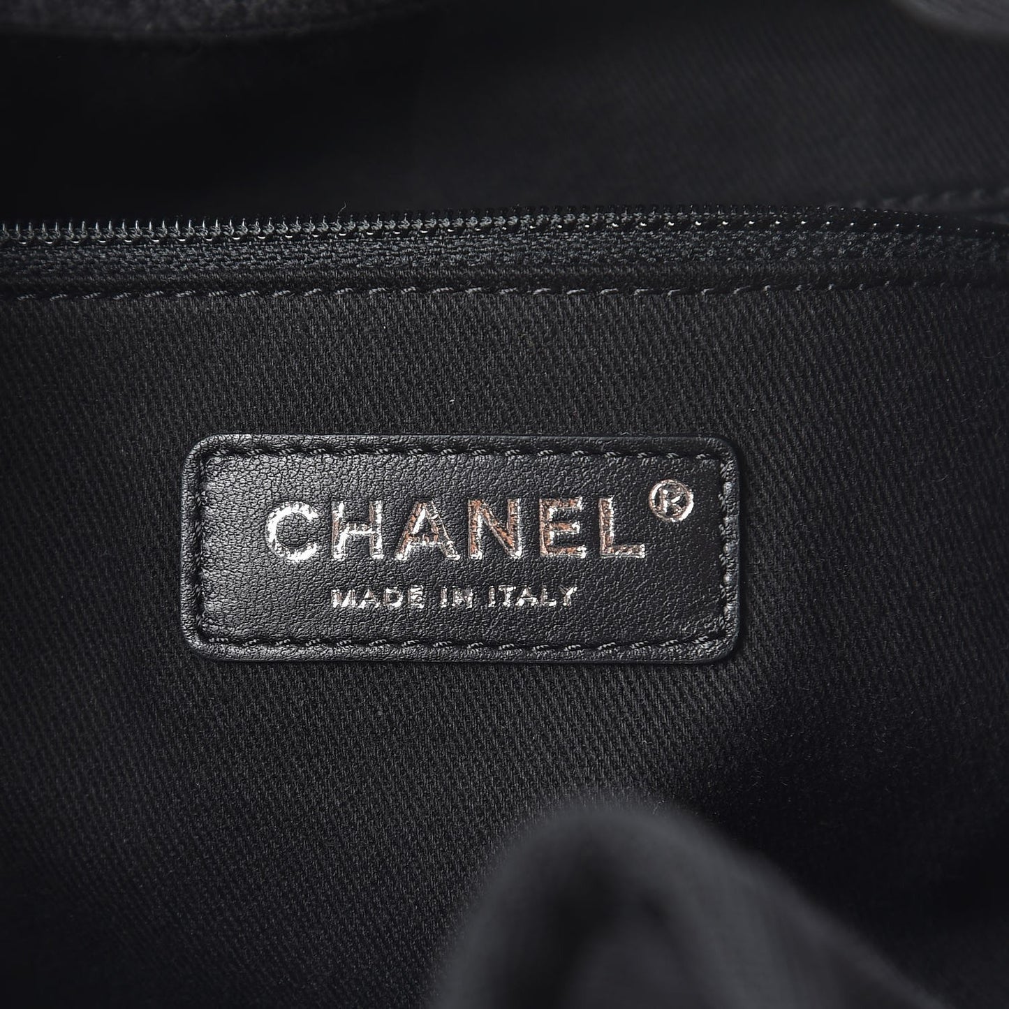 Canvas Sequin Large Deauville Backpack Charcoal
