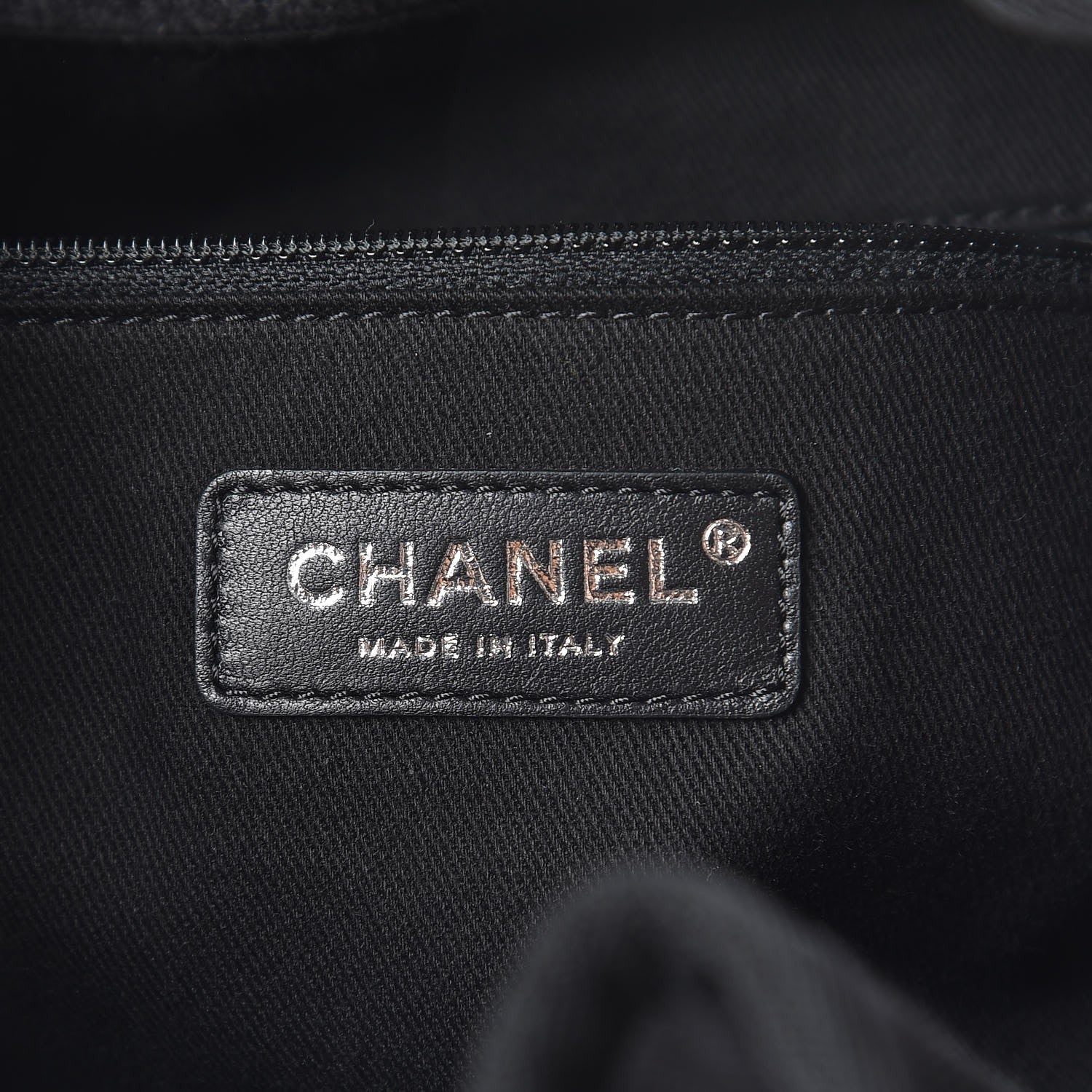 Chanel Canvas Sequin Large Deauville Backpack Charcoal 6 of 7