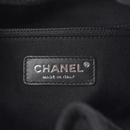 Chanel Canvas Sequin Large Deauville Backpack Charcoal 6 of 7