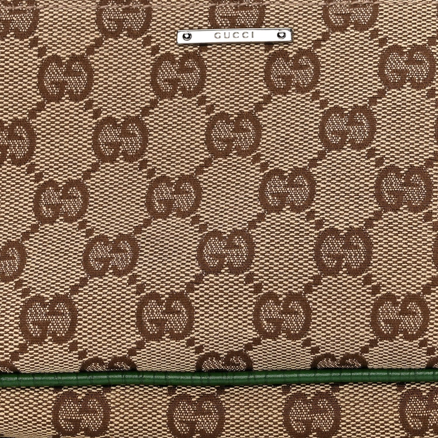 Gucci Monogram Boat Pochette Green 8 of 10