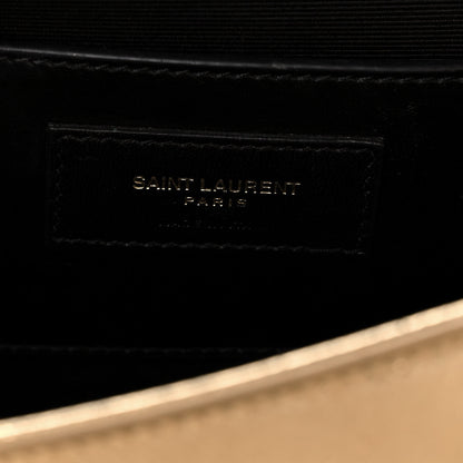 Saint Laurent Metallic Calfskin Medium Classic Monogram Kate Tassel Satchel Gold 7 of 10
