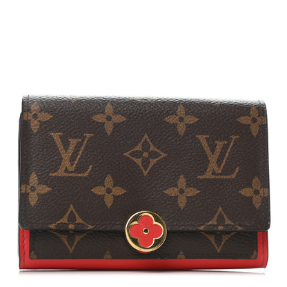 Louis Vuitton Monogram Flore Compact Wallet Coquelicot 1 of 4