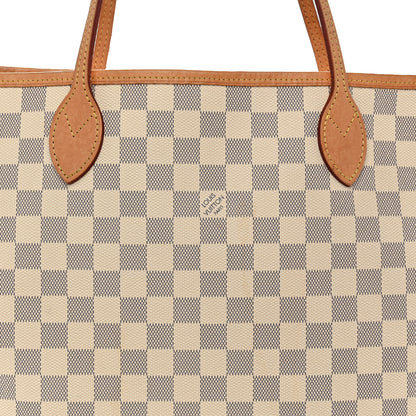 Louis Vuitton Damier Azur Neo Neverfull MM Rose Ballerine 8 of 13