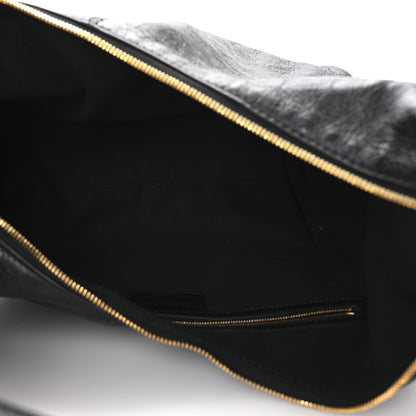 Christian Dior Crinkled Calfskin Large Grand Tour Multipocket Bag Black 5 of 10