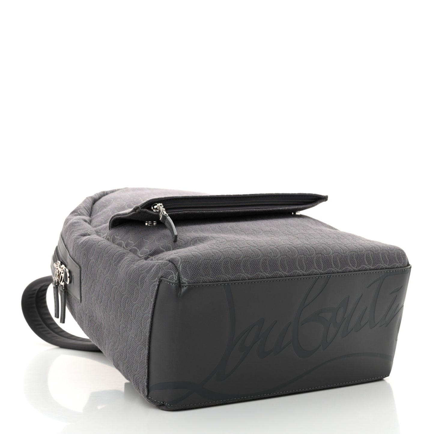 Logo Jacquard Zip N Flap Backpack Smoky
