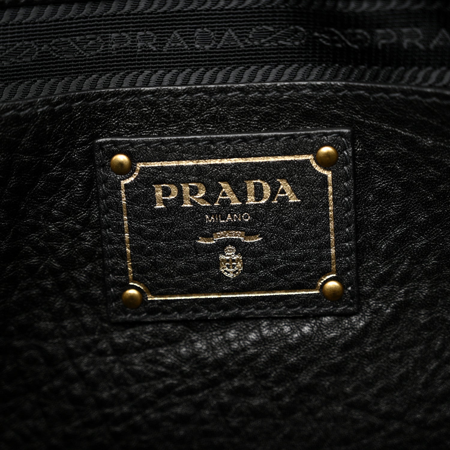 Prada Vitello Daino Side Pocket Hobo Black 6 of 10