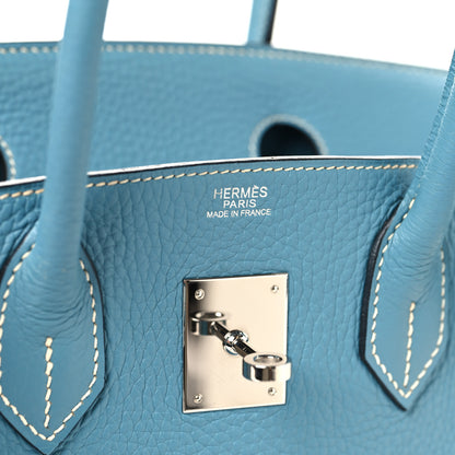 Hermes Togo Birkin 30 Blue Jean 6 of 15