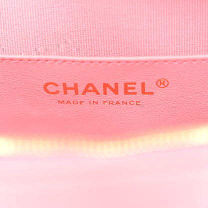 Chanel Lambskin Quilted CC In Love Heart Bag Pink 6 of 11