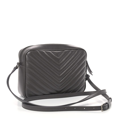 Saint Laurent Calfskin Matelasse Monogram Lou Camera Bag Asphalt 3 of 9