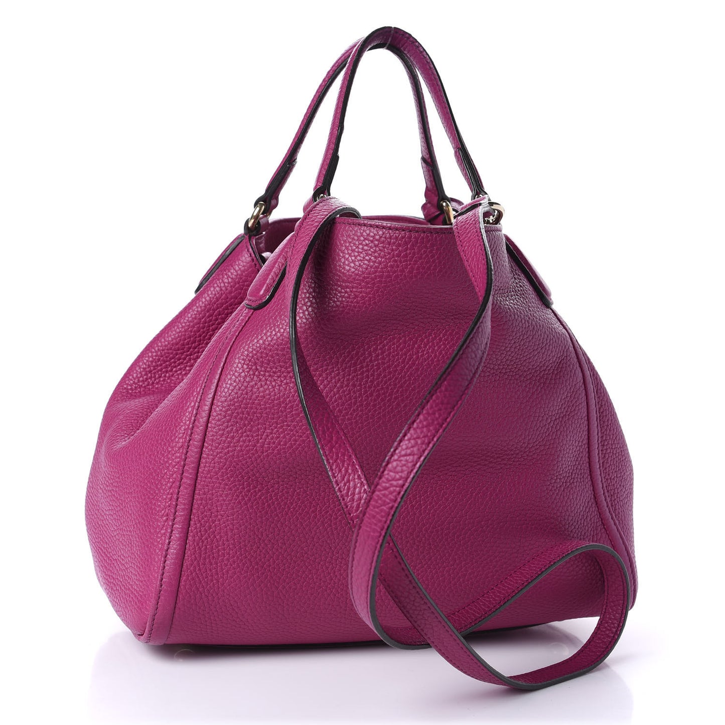 Cellarius Calfskin Small Soho Shoulder Bag Bright Bouganville