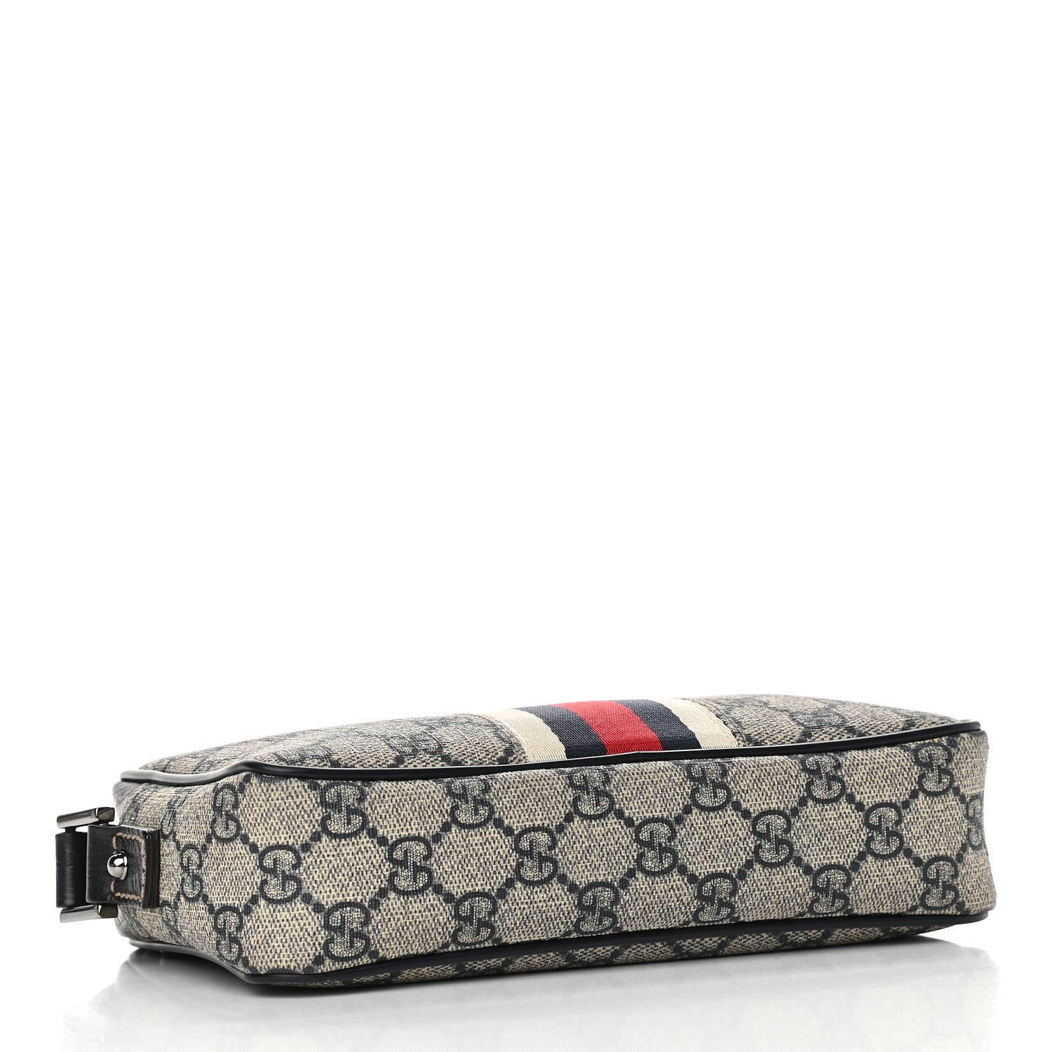 Gucci GG Supreme Monogram Web Small Shoulder Bag Navy 3 of 9