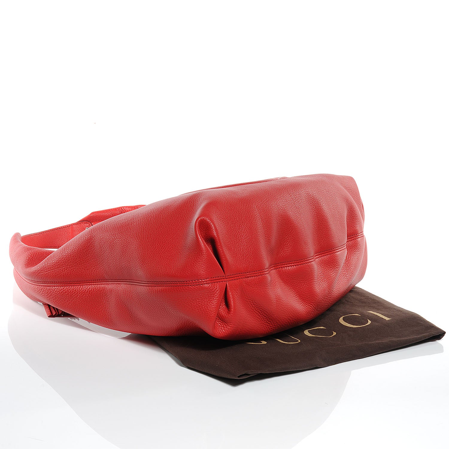 Gucci Pebbled Calfskin Large Soho Hobo Red 4 of 7