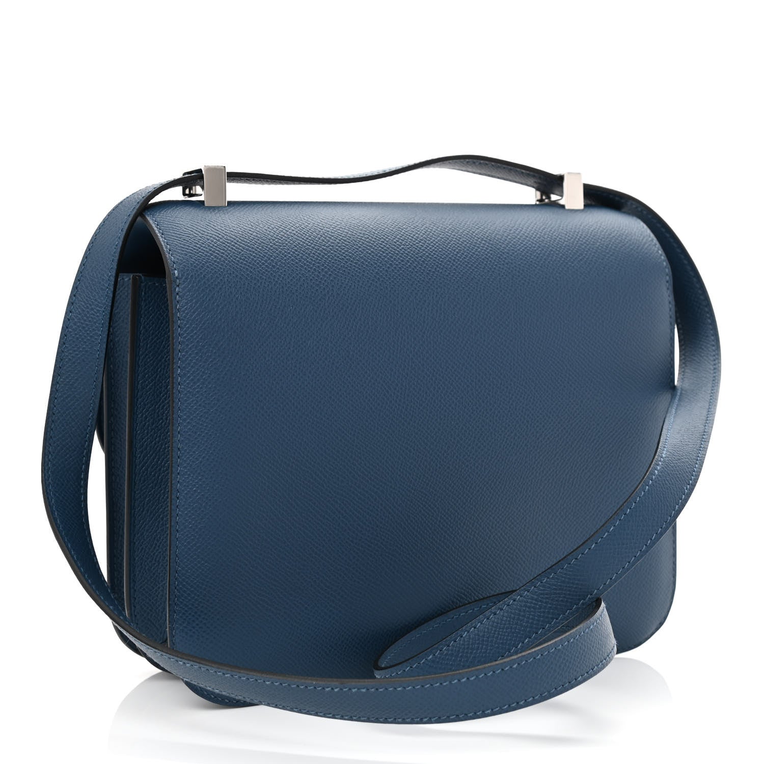 Hermes Epsom Enamel Constance 24 Deep Blue 3 of 12