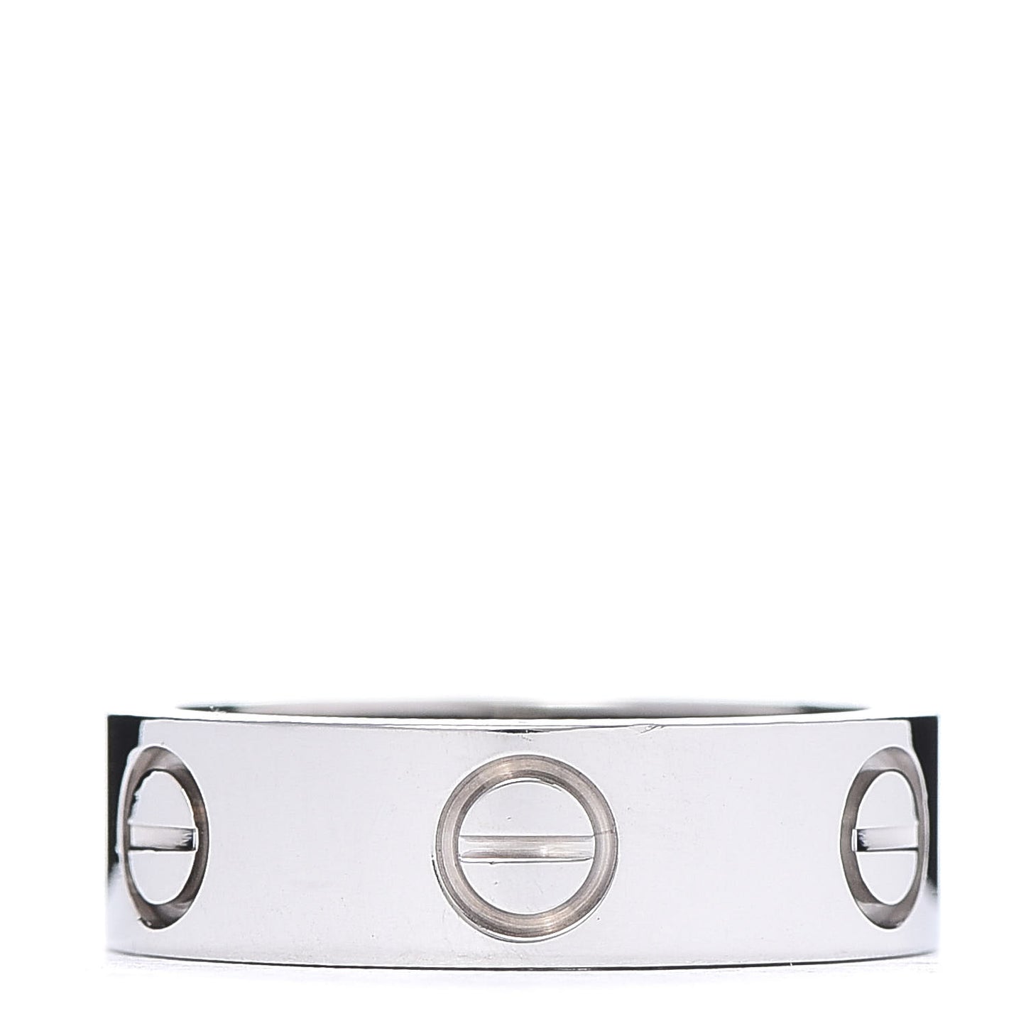 18K White Gold 5.5mm LOVE Ring 49 5