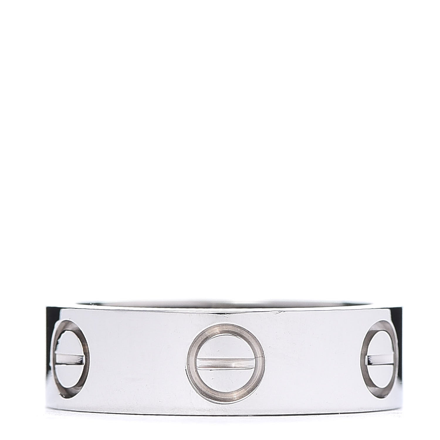 Cartier 18K White Gold 5.5mm LOVE Ring 49 5 3 of 6