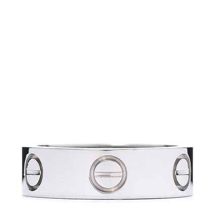 Cartier 18K White Gold 5.5mm LOVE Ring 49 5 3 of 6