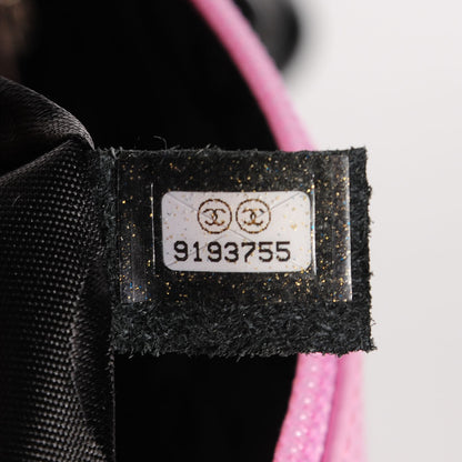 Chanel Calfskin Quilted Large Cambon Multipocket Reporter Pink Black 7 of 8