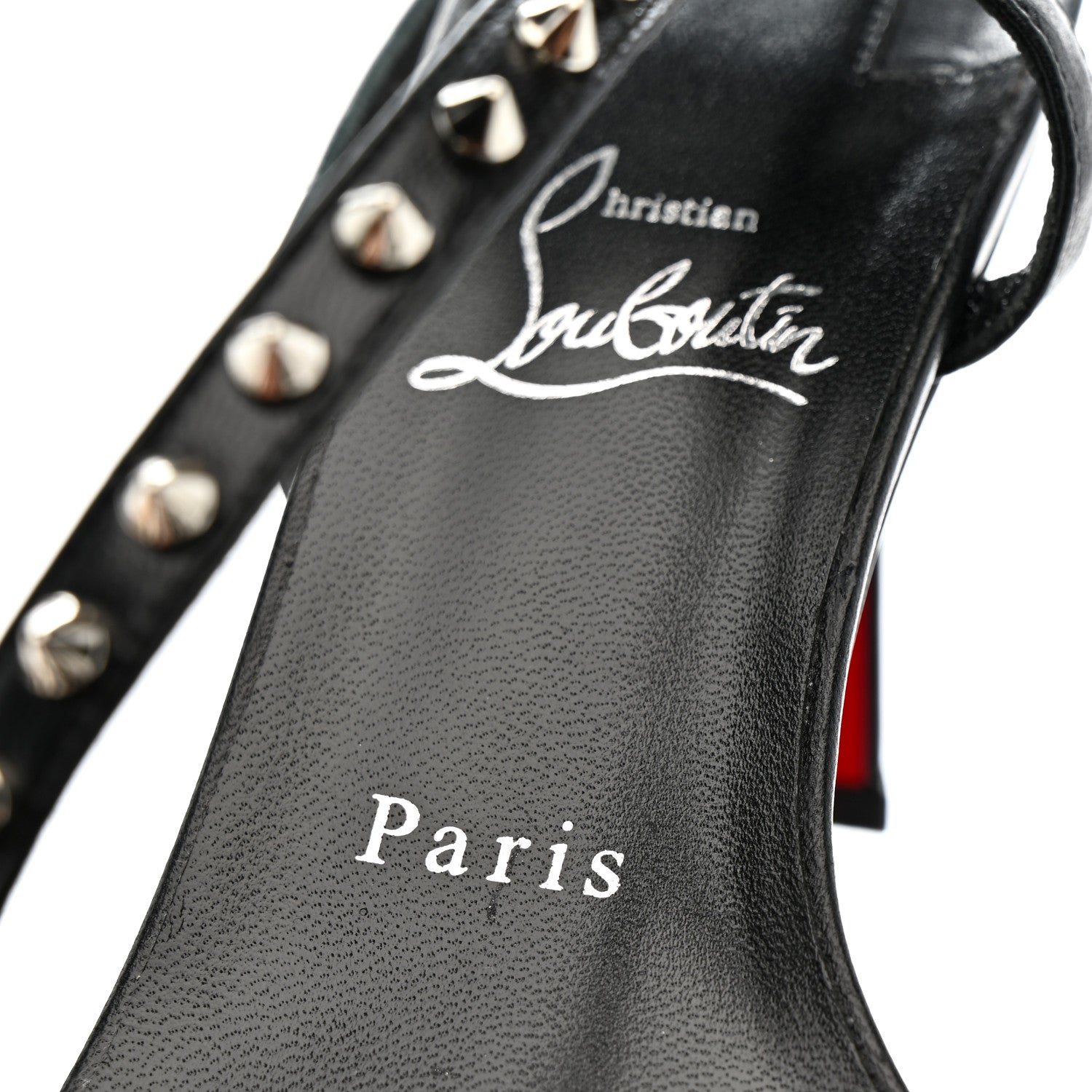 Christian Louboutin Nappa Rosa Condorapik 85 Spike Sandals 38.5 Black 10 of 11
