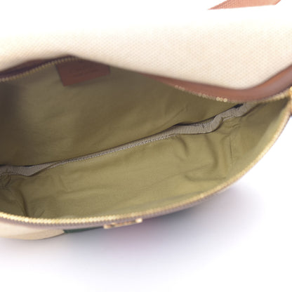 Gucci Vintage Canvas Web Belt Bag Sand Cuir 5 of 10