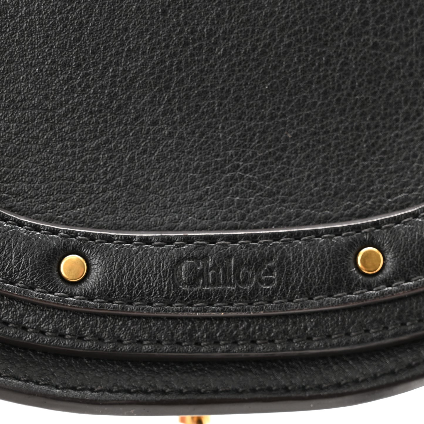 Calfskin Small Nile Bracelet Minaudiere Bag Black