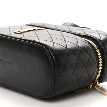 Saint Laurent Lambskin Quilted Mini Gaby Vanity Case Black 10 of 10