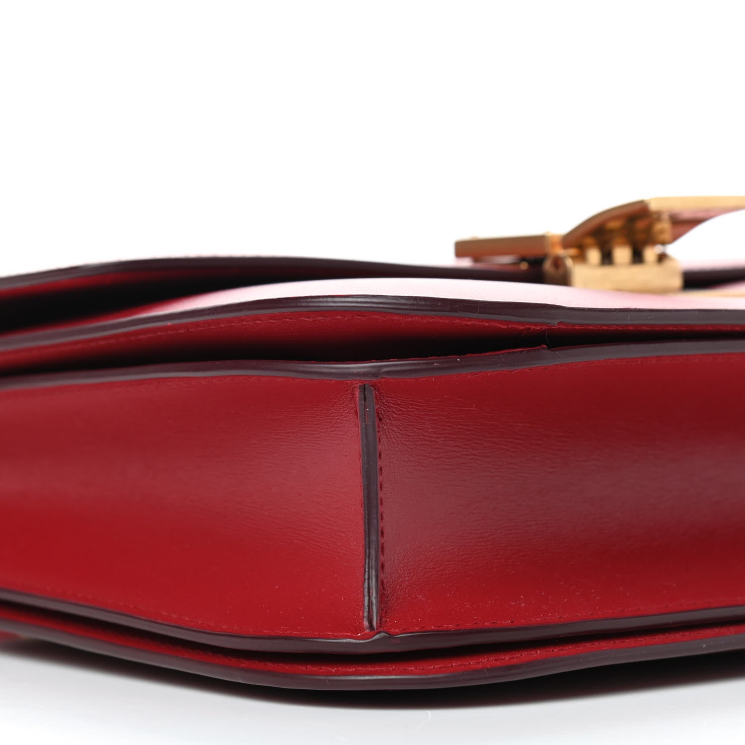 Celine Box Calfskin Medium Classic Box Flap Bag Red 9 of 10