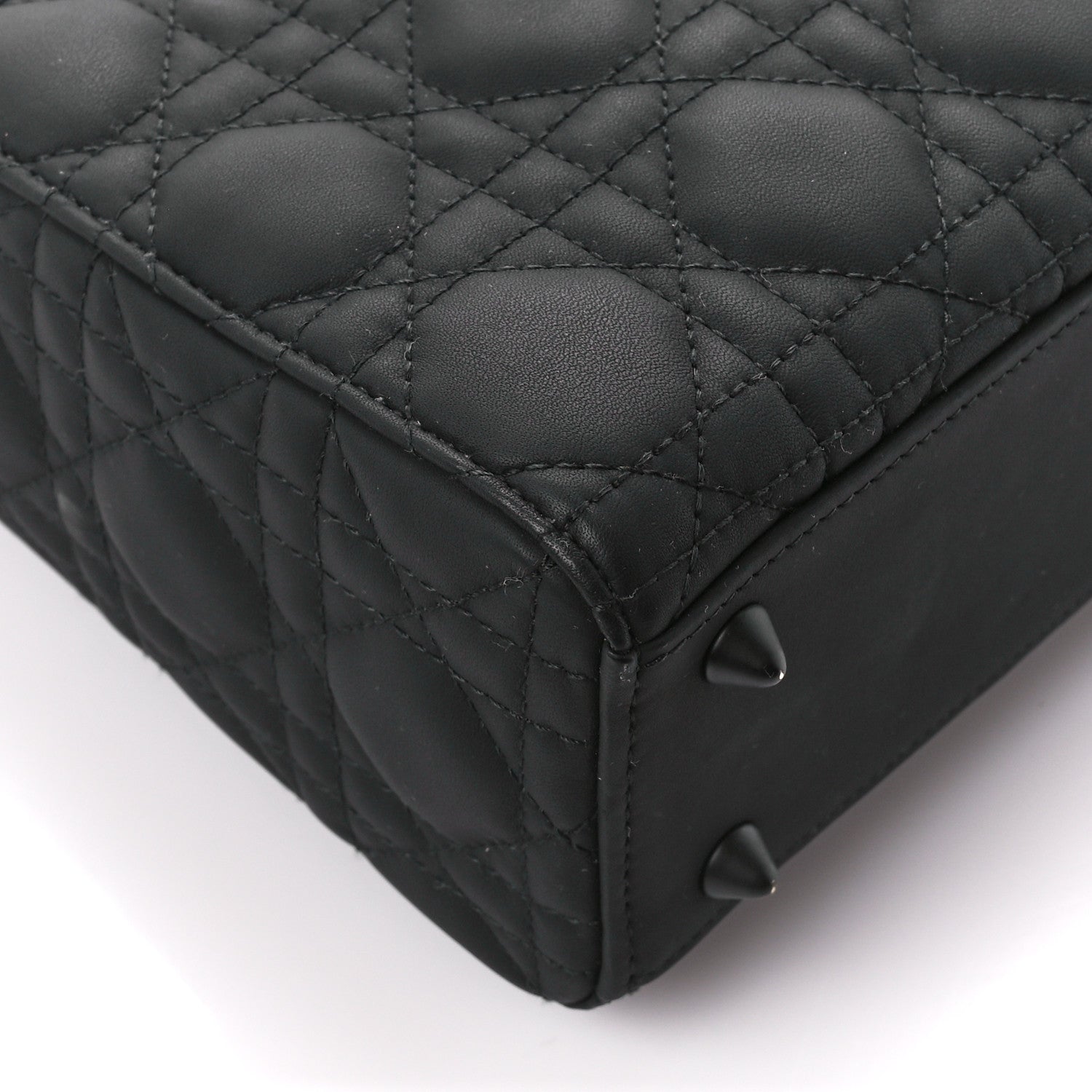 Christian Dior Ultra Matte Calfskin Cannage Small My ABCDior Lady Dior Black 9 of 10