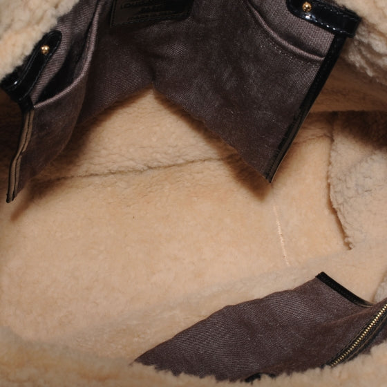 Louis Vuitton Patent Monogram Shearling Sac Thunder 5 of 8