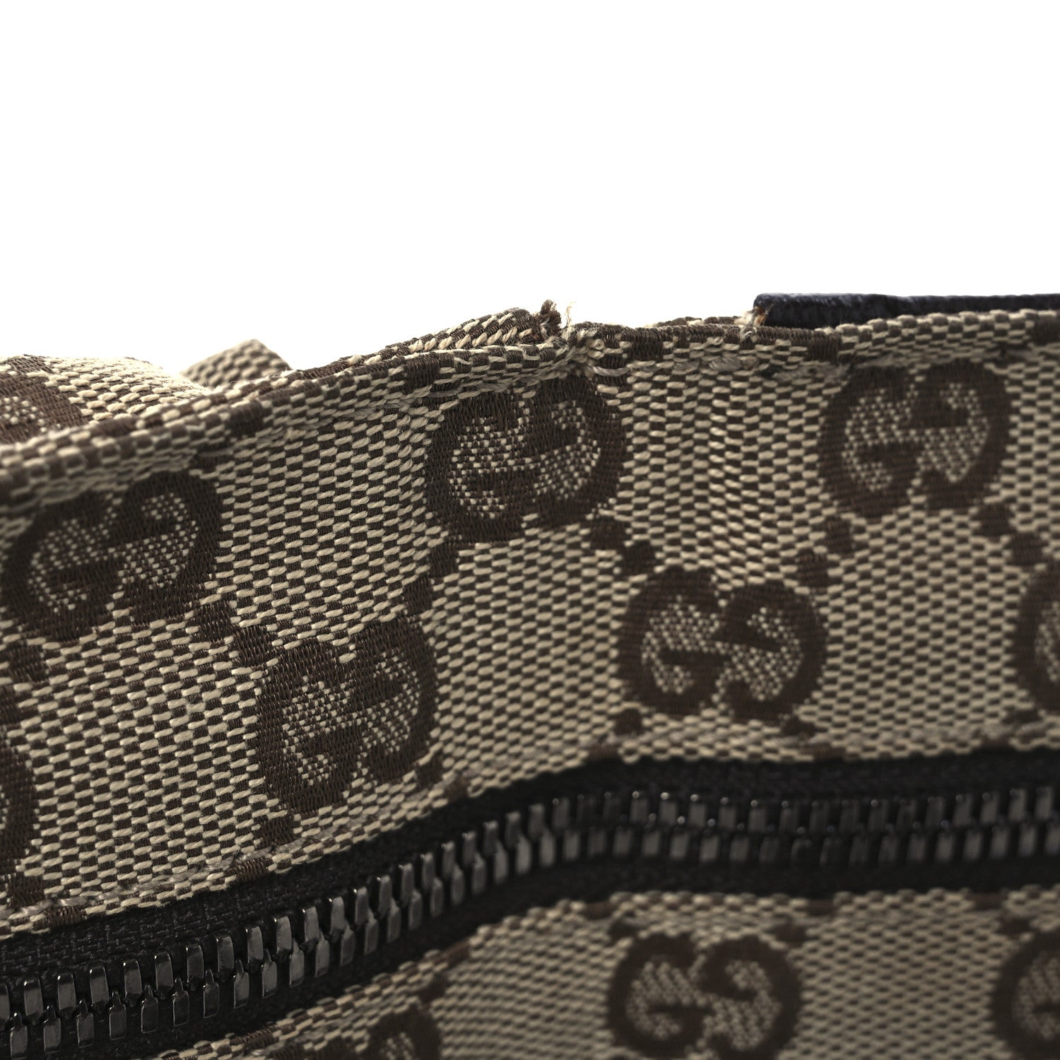 Gucci GG Monogram Double Pocket Belt Bag Dark Brown 11 of 12