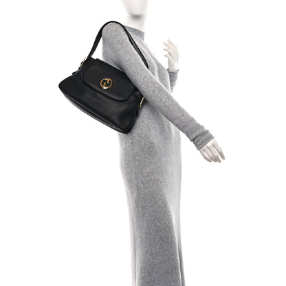 Gucci Cellarius Calfskin 1973 Shoulder Bag Black 3 of 9