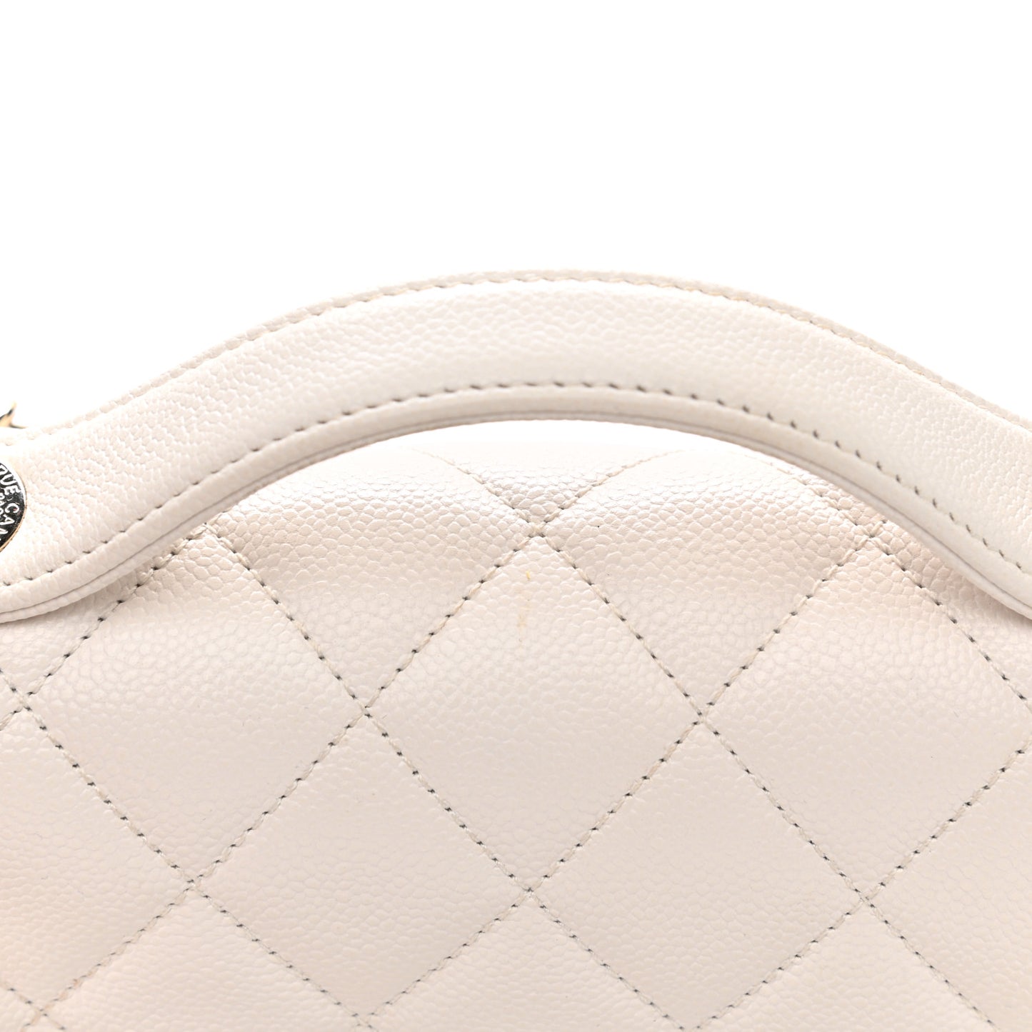 Caviar Quilted Medium Business Affinity Flap White