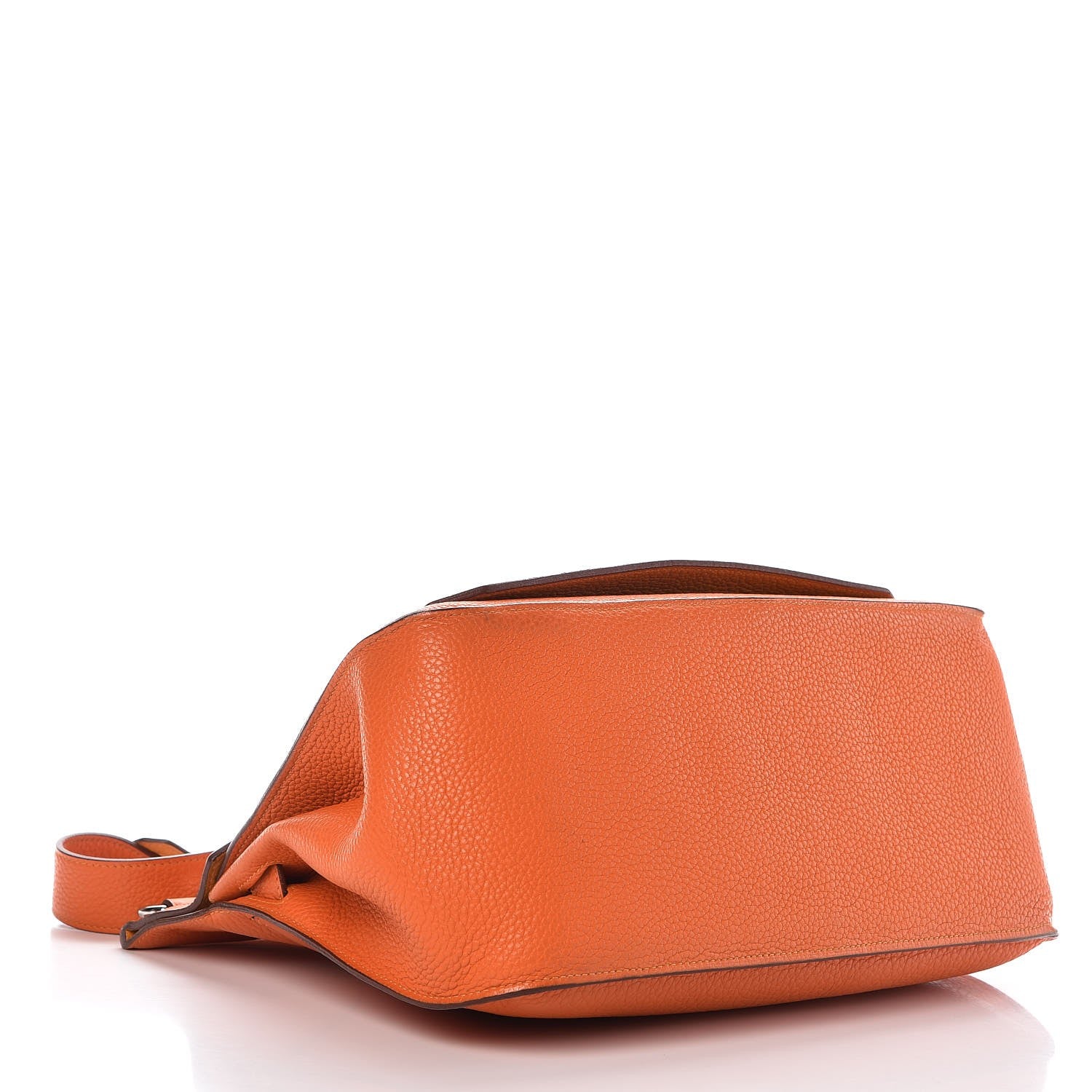 Hermes Taurillon Clemence Eclat Jypsiere 34 Orange Moutarde 4 of 11