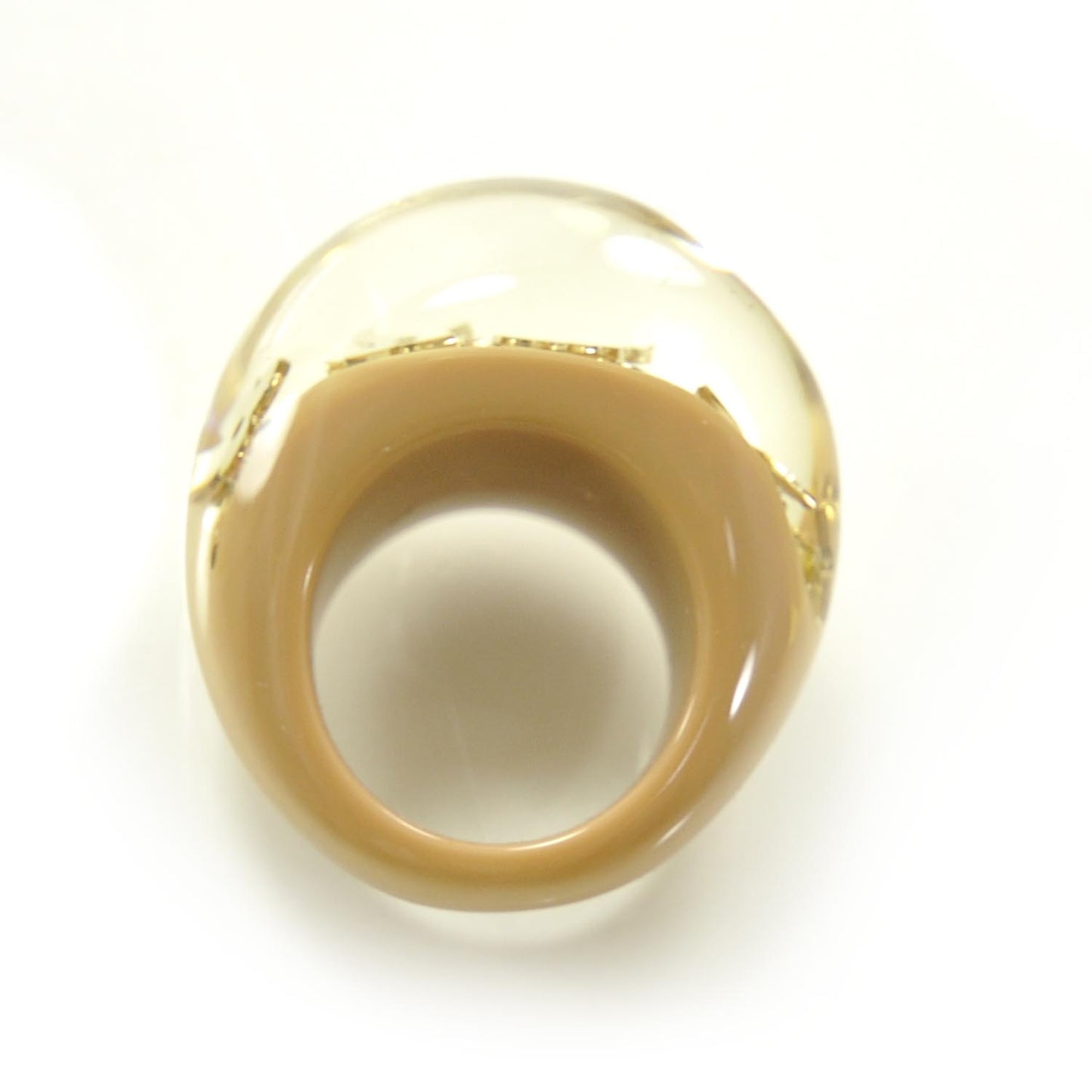 Inclusion Ring 5.5 Beige