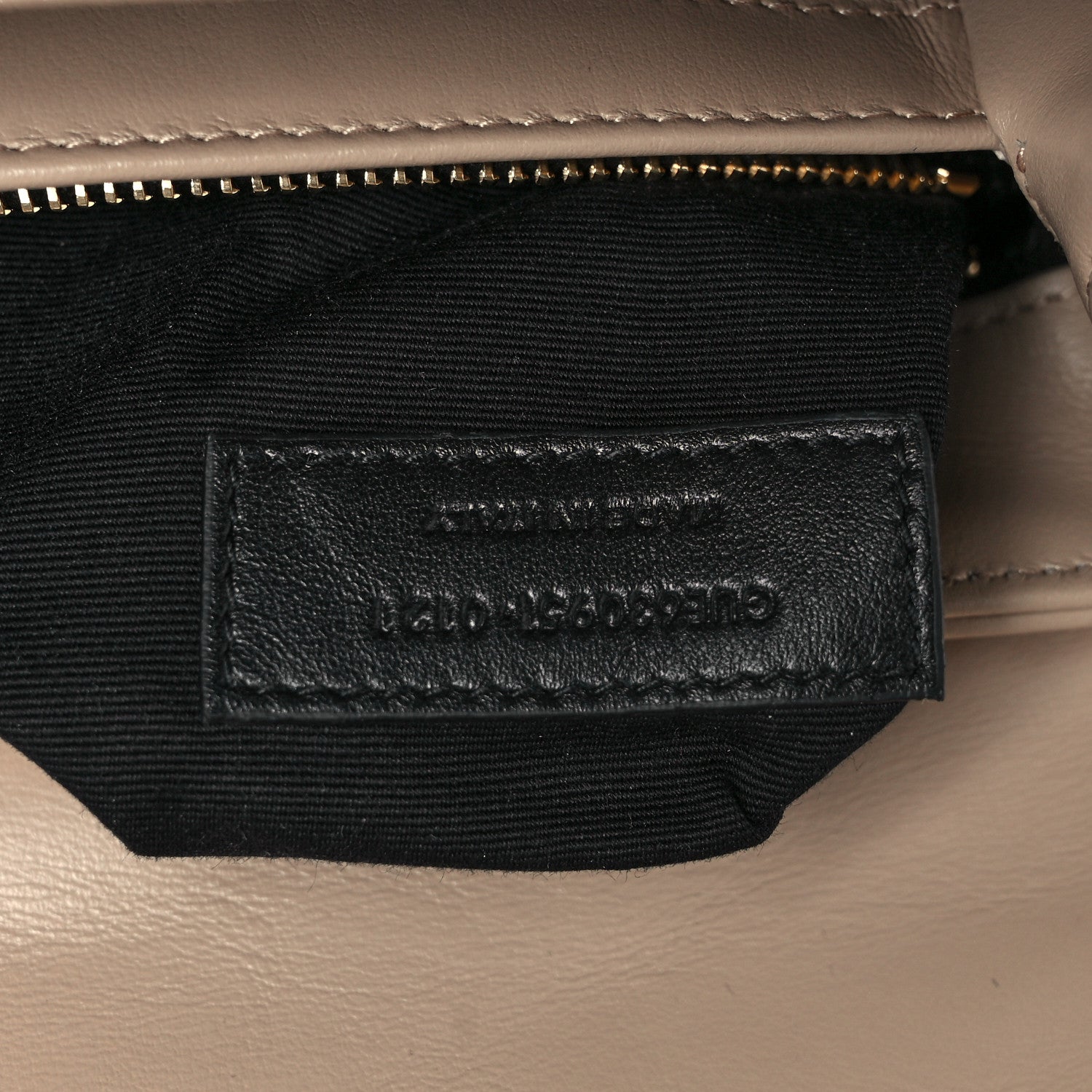 Saint Laurent Calfskin Y Quilted Monogram Toy Loulou Crossbody Bag Dark Beige 9 of 10