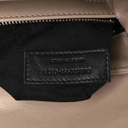 Saint Laurent Calfskin Y Quilted Monogram Toy Loulou Crossbody Bag Dark Beige 9 of 10