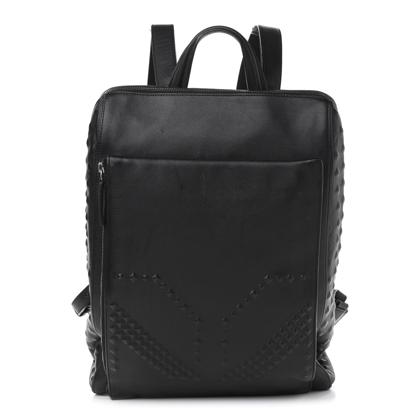 Calfskin Embossed Medium M Moment Backpack Black