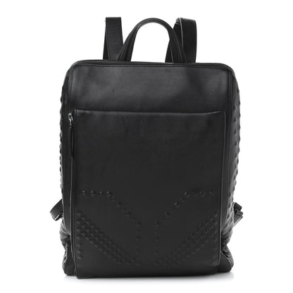 MCM Calfskin Embossed Medium M Moment Backpack Black 3 of 16