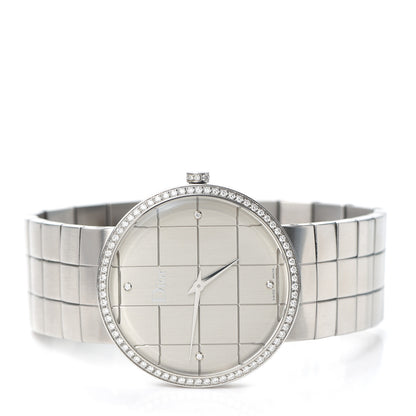 Christian Dior Stainless Steel Diamond Bezel 38mm La D De Dior Quartz Watch 2 of 6