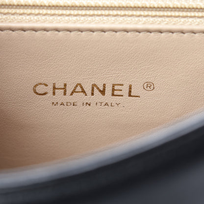 Chanel Lambskin Quilted Medium Carry Chic Flap Black 5 of 9