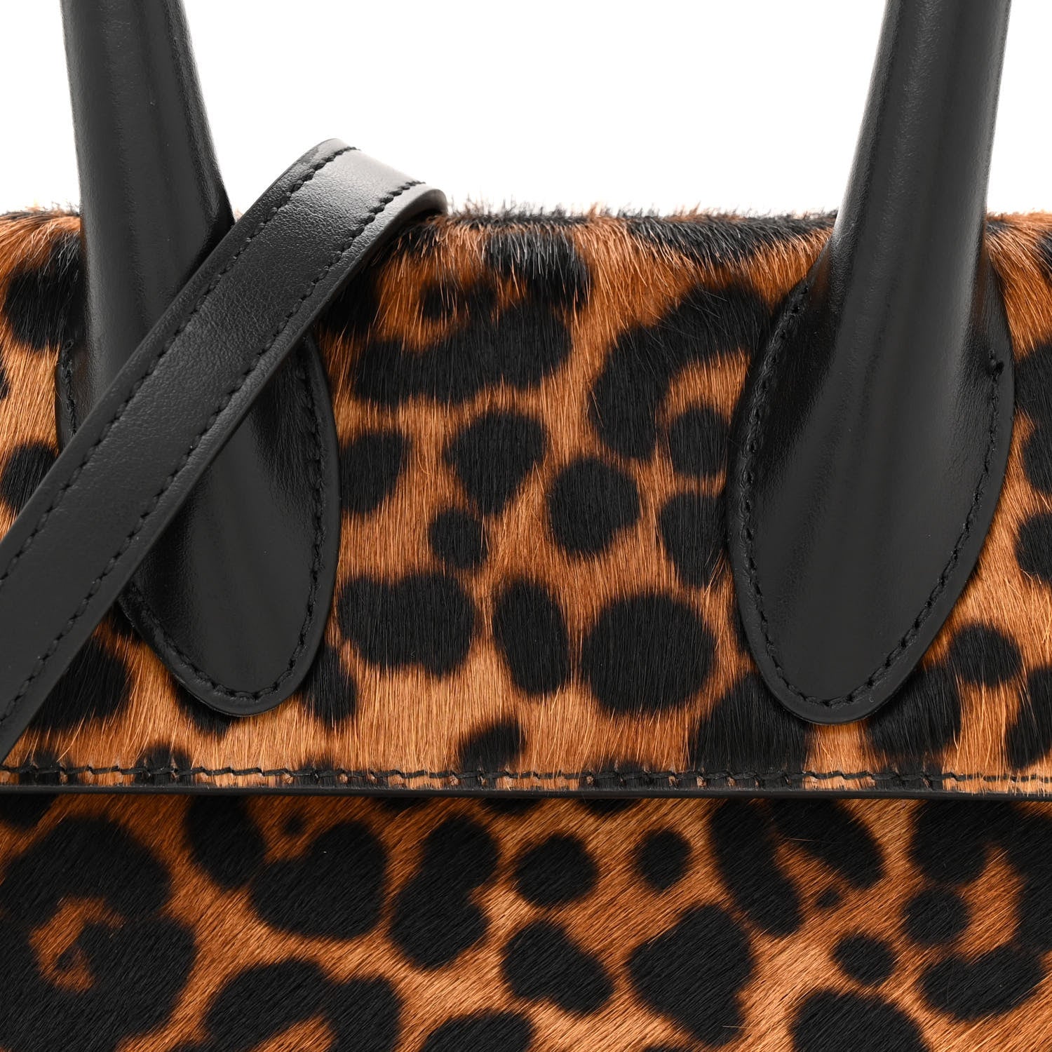 Jacquemus Calf Hair Leopard Print Le Chiquito Moyen Brown 7 of 13