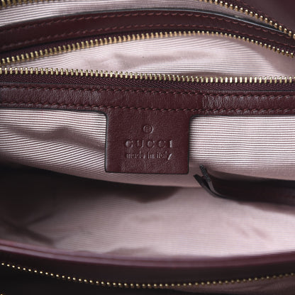 Gucci Vitello Palmellato Lux Large Arli Top Handle Bag Vintage Bordeaux 6 of 23