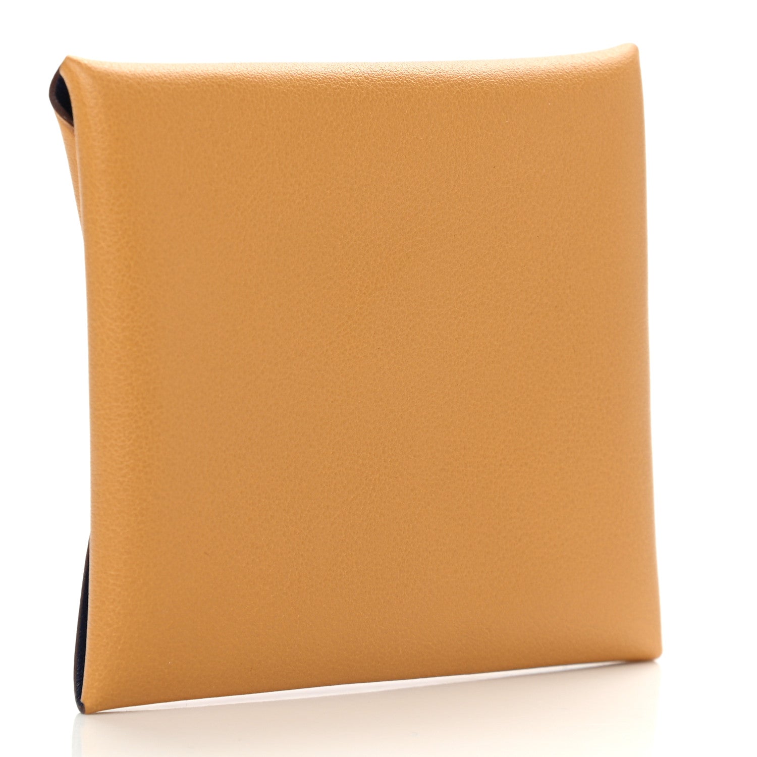 Hermes Evercolor Verso Bastia Coin Purse Curry Bleu Saphir 3 of 7