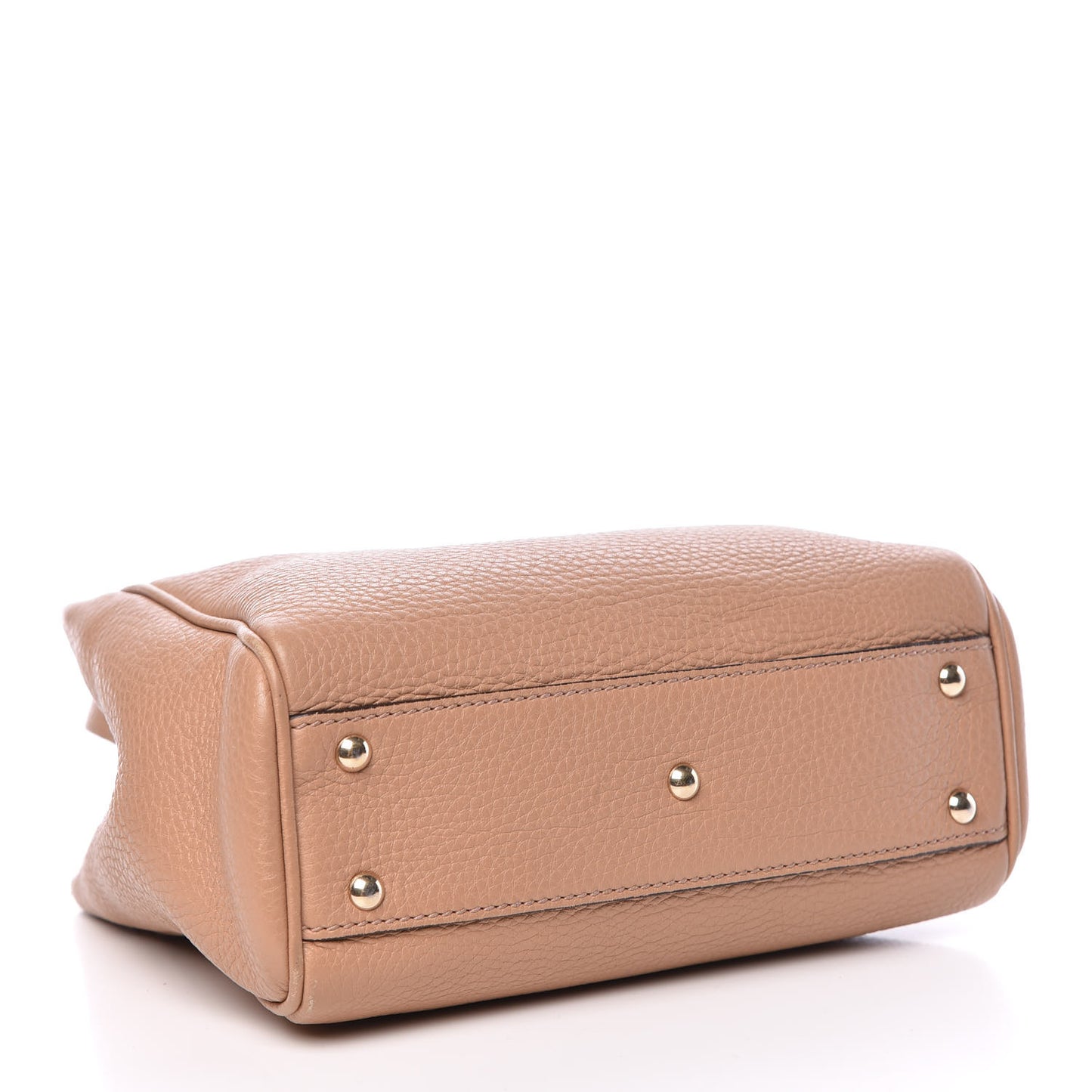Cellarius Calfskin Mini Bamboo Shopper Tote Camelia