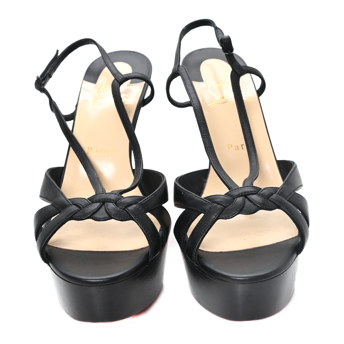 Calfskin Veracite 130 Sandals 40 Black