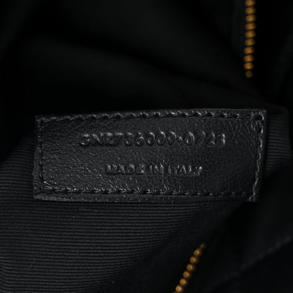 Saint Laurent Calfskin Quilted ES Giant Travel Bag Black 7 of 10