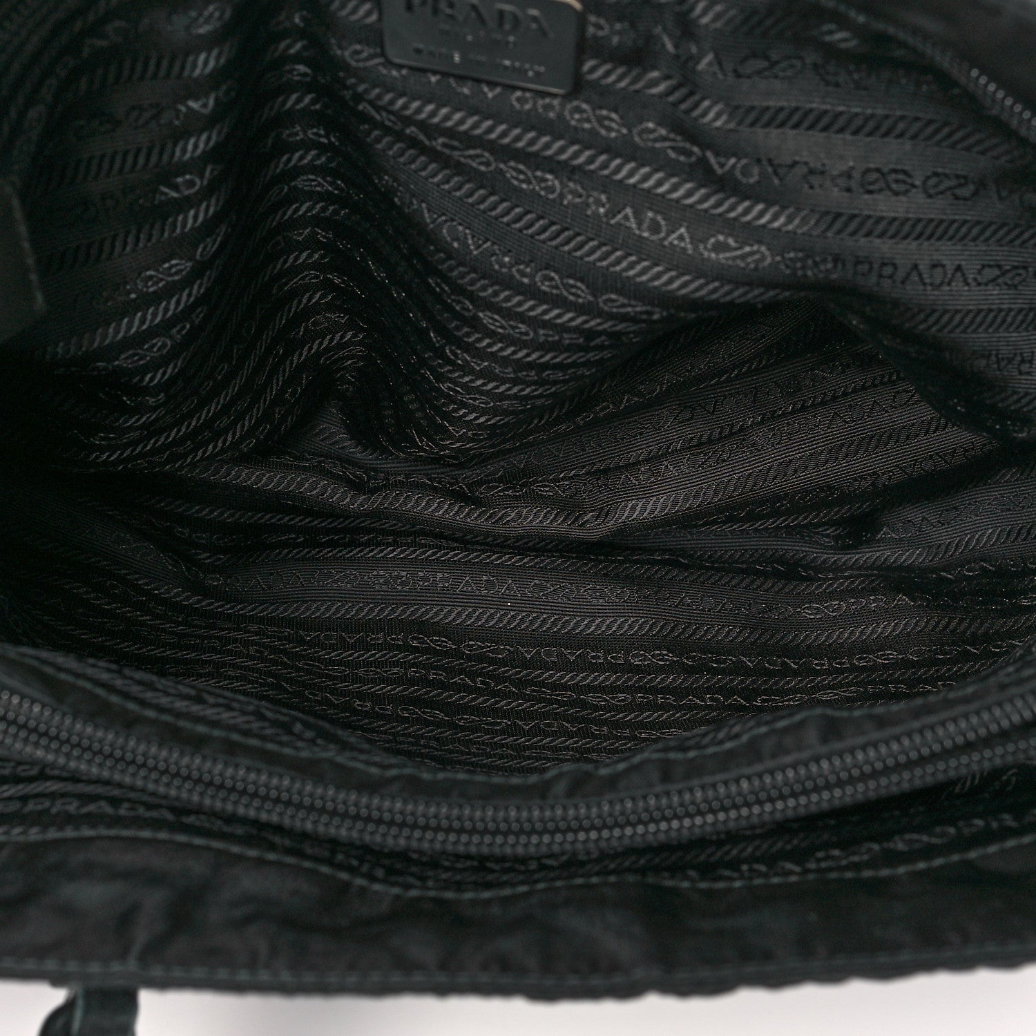 Prada Tessuto Nylon Shoulder Bag Black 4 of 7