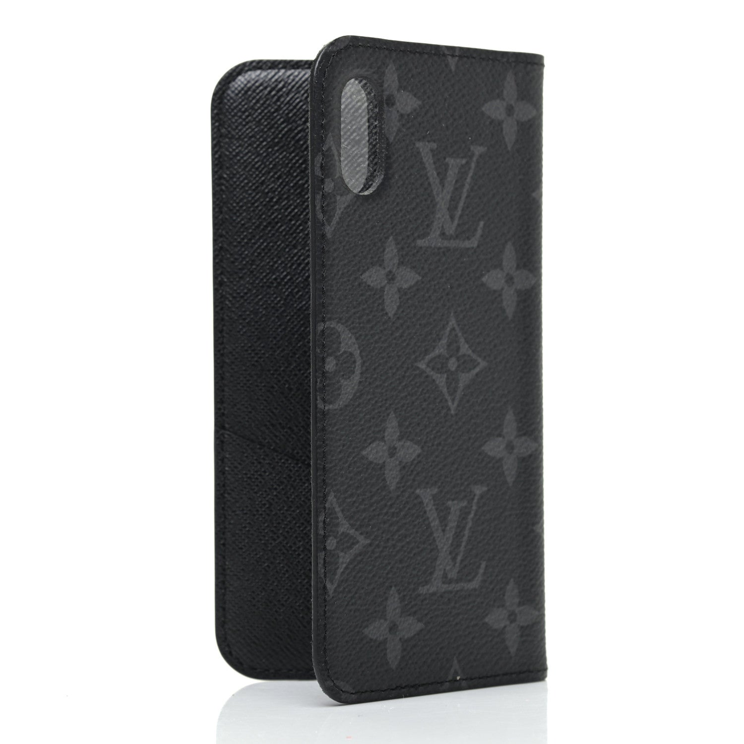 Louis Vuitton Monogram Eclipse iPhone X Folio Case 790125