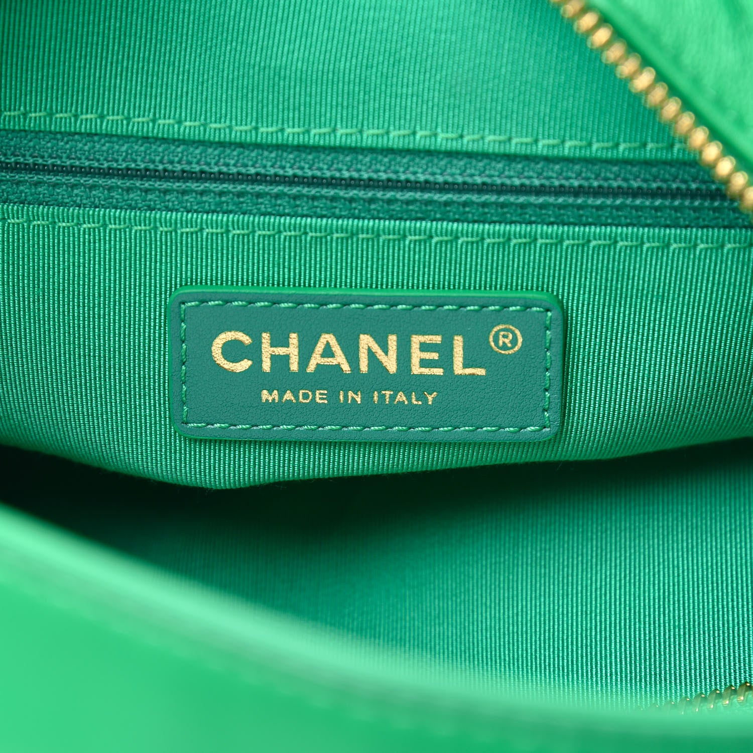 Chanel Lambskin Quilted Large Perfect Meeting Hobo Green 6 of 10