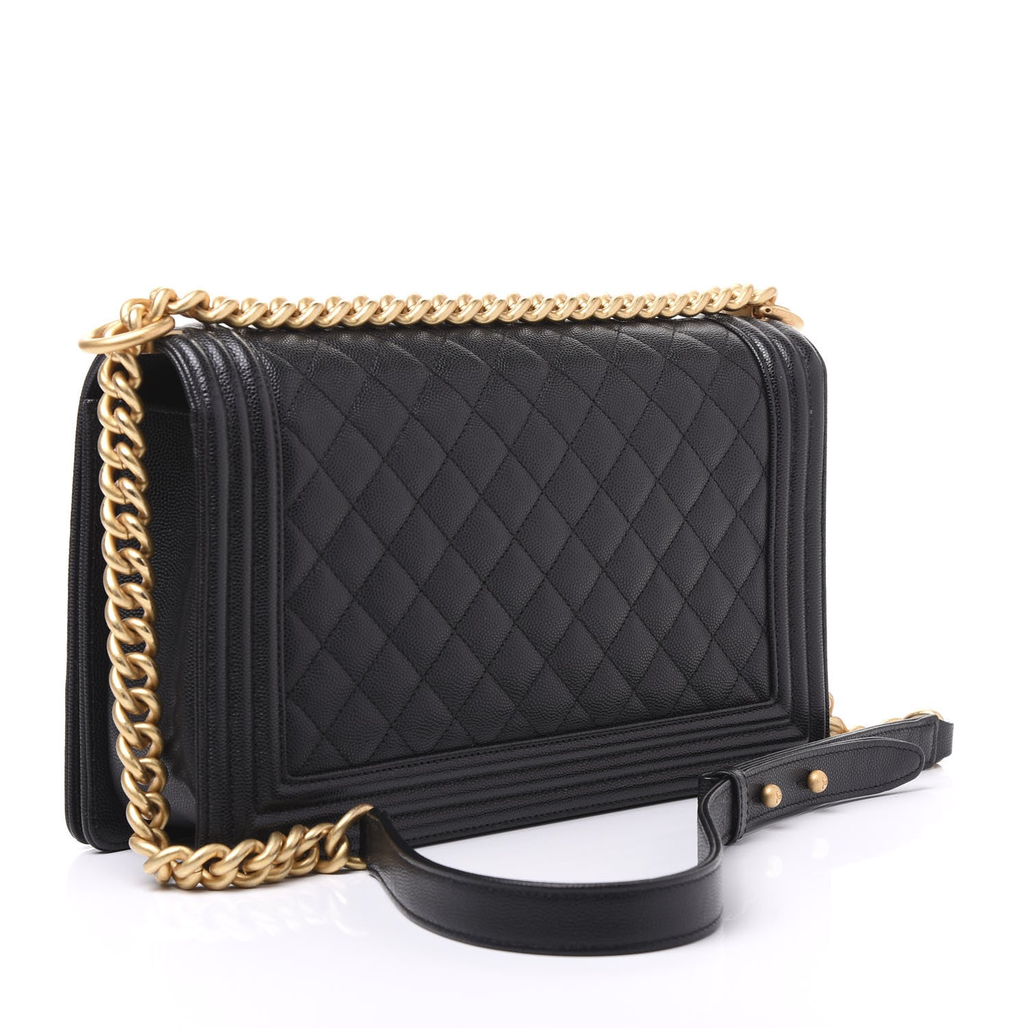 Chanel Caviar Quilted New Medium Boy Flap Black 2 of 9