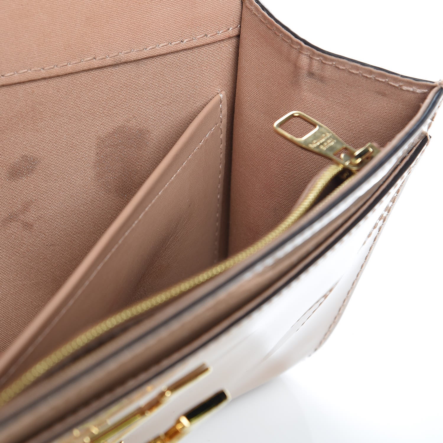 Louis Vuitton Patent Louise Clutch Nude 15 of 16